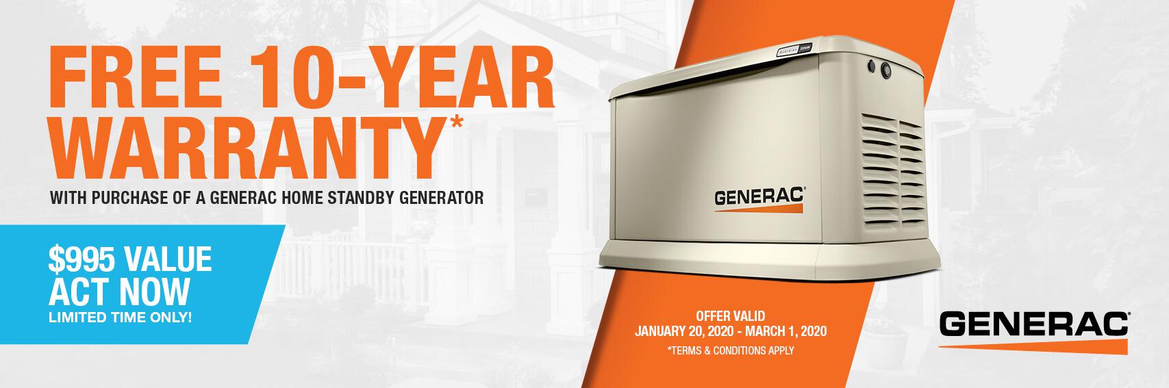 Homestandby Generator Deal | Warranty Offer | Generac Dealer | Plano, TX